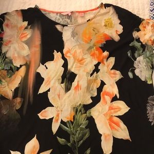 TED BAKER size 3 floral print shirt